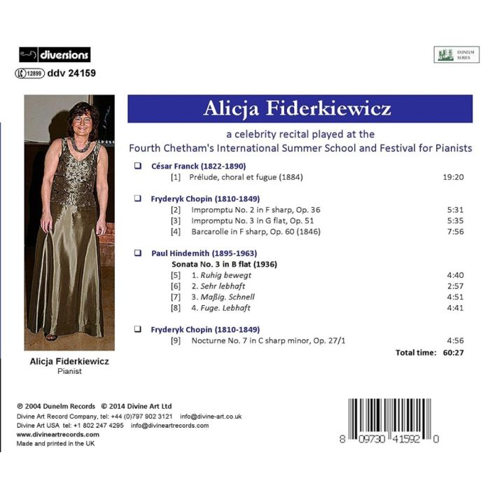 Franck; Chopin; Hindemith: Piano Works - slide-1