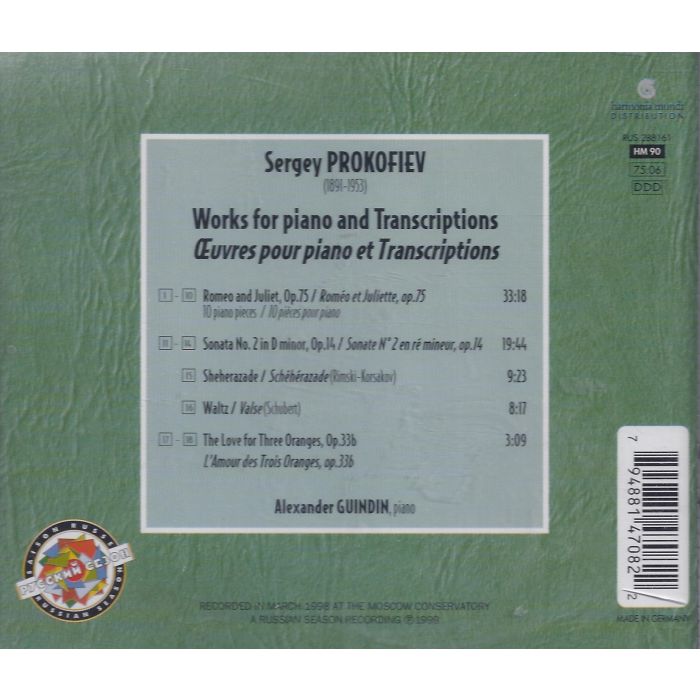 Prokofiev: Works For Piano - slide-1