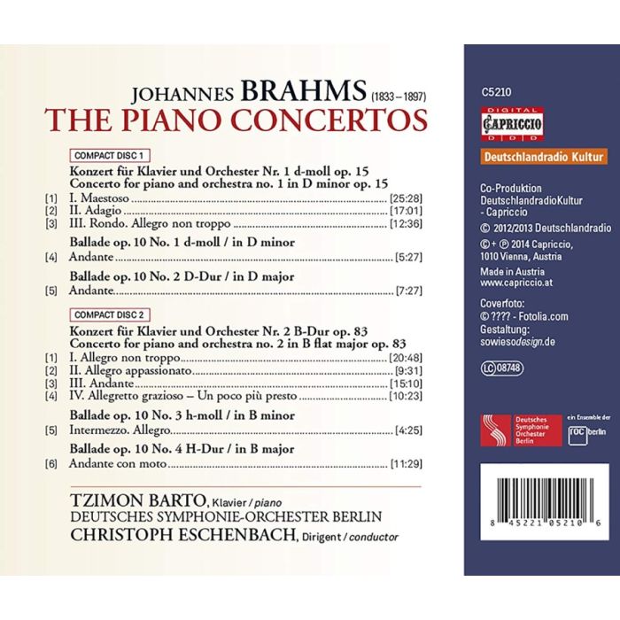 Brahms: Piano Concertos Nos. 1 & 2 - slide-1