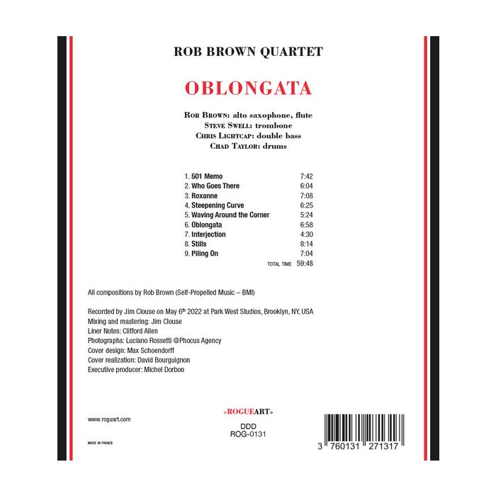 Rob Brown Quartet – Oblongata - slide-1