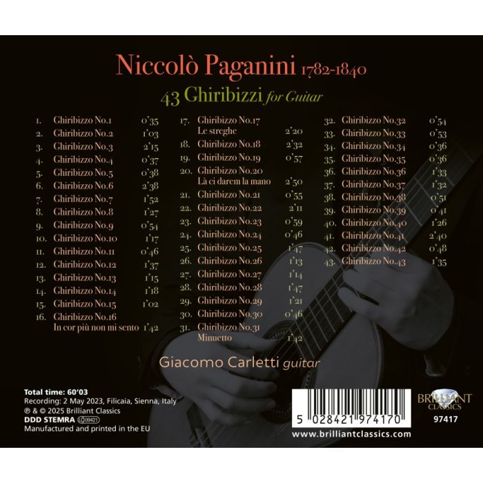 Paganini: 43 Ghiribizzi for Guitar - slide-1