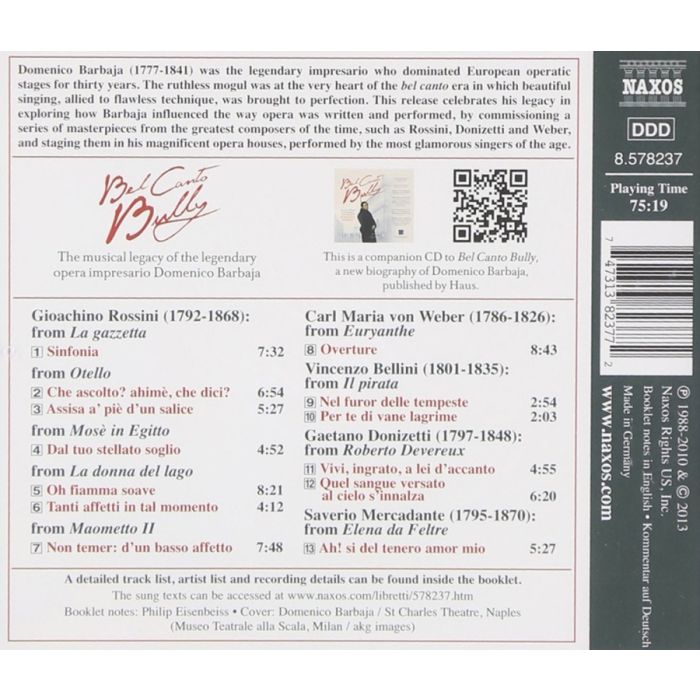 Bel Canto Bully - Rossini, Weber, Donizetti, Bellini, Mercadante - slide-1