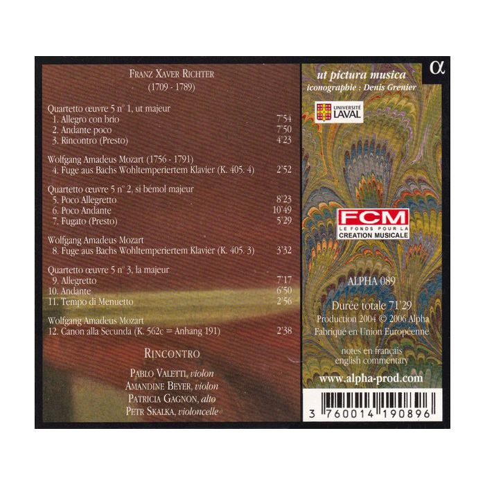 RICHTER: Quatuors a cordes op. 5 - slide-1
