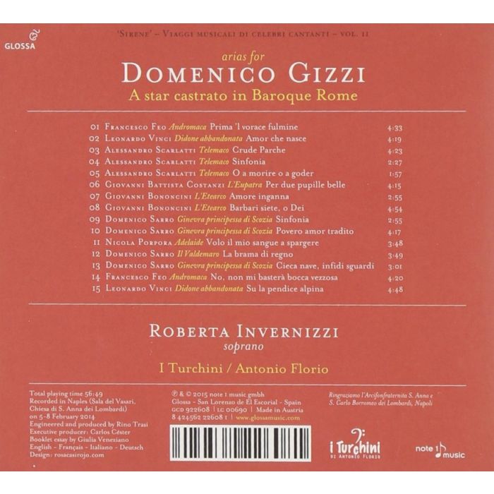 Arias for Domenico Gizzi – Vinci, Scarlatti, Bononcini, Porpora, - slide-1