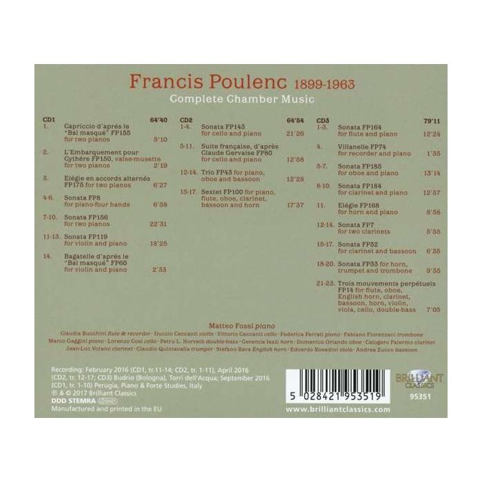 Poulenc: Complete Chamber Music - slide-1