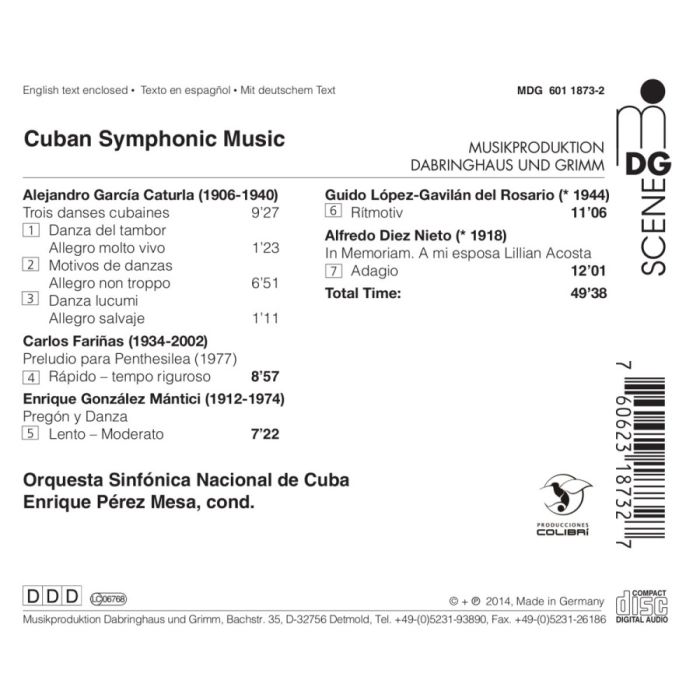 Cuban Symphonic Music - García Caturla; Fari?as; González Mántici; Lopez-Gavilán; Diez Nieto - slide-1