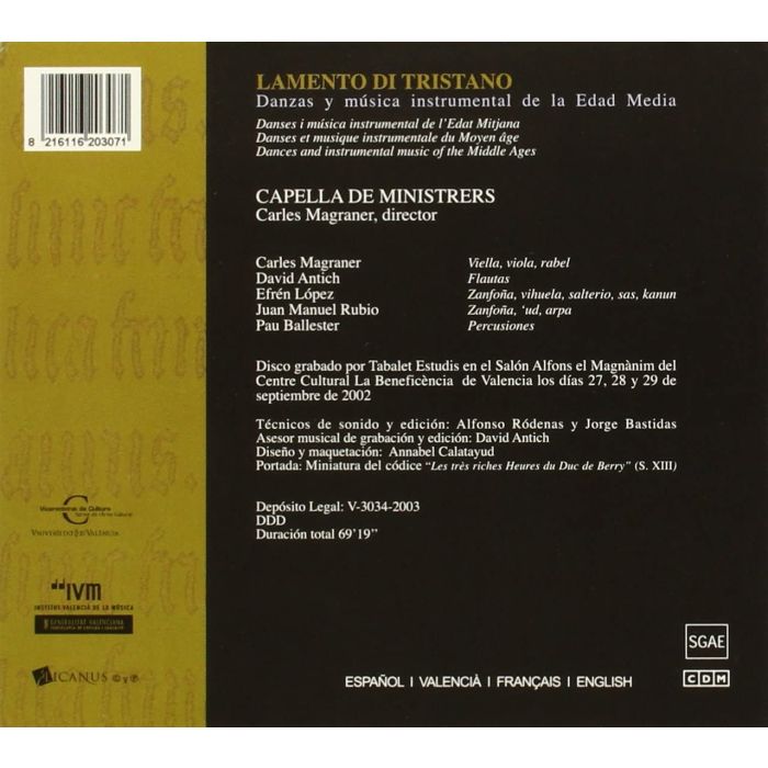 Lamento di Tristano - slide-1