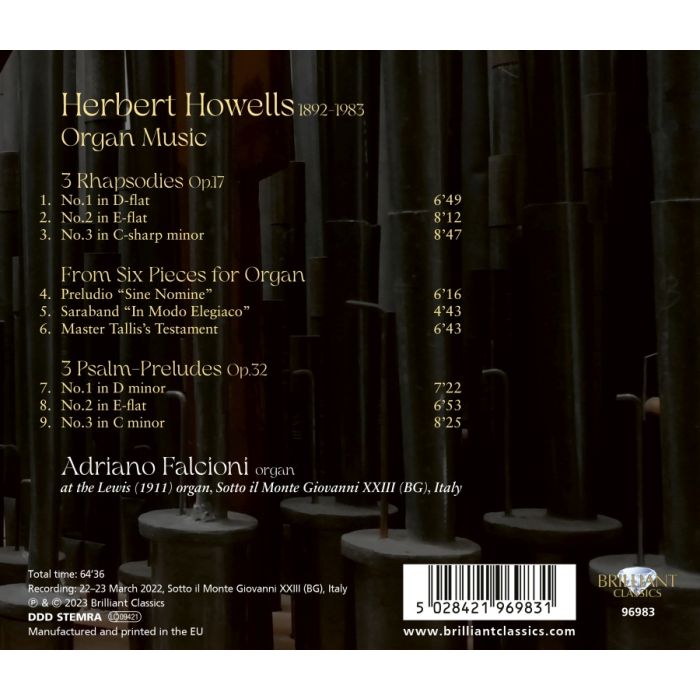 Howells: Organ Music - slide-1