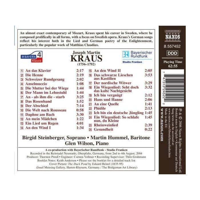 KRAUS: Complete German Songs - slide-1