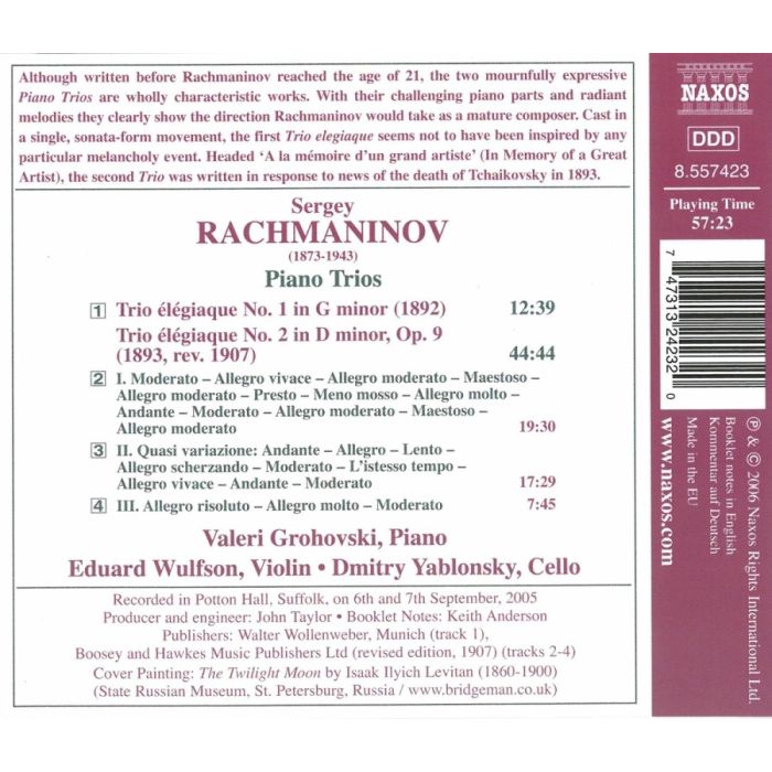 Rachmaninov: Piano Trios - slide-1