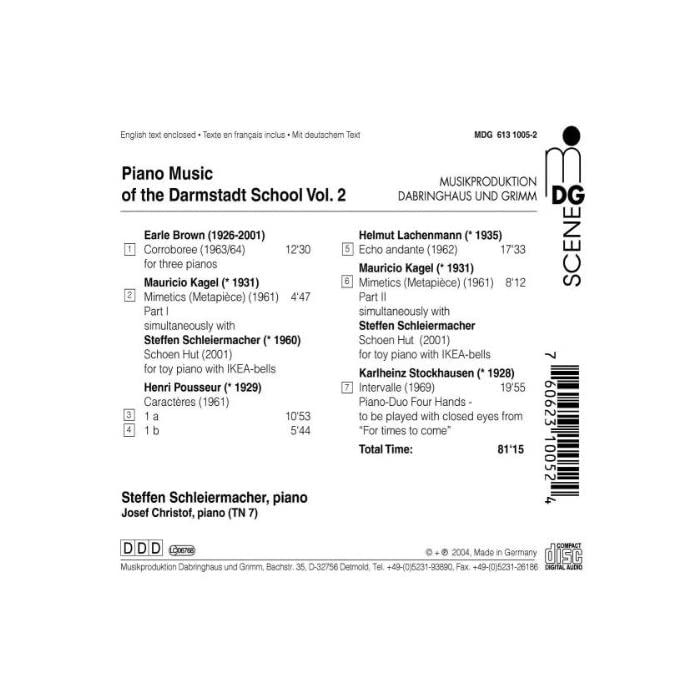 Piano Music of the Darmstadt School Vol. 2 - slide-1