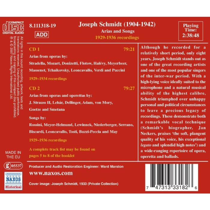 SCHMIDT Joseph: Arias and Songs - slide-1