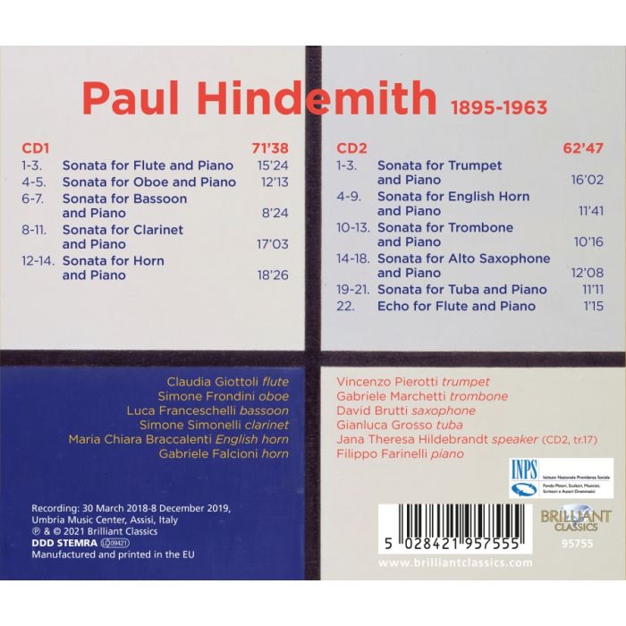 Hindemith: Complete Sonatas for Wind Instruments and Piano - slide-1