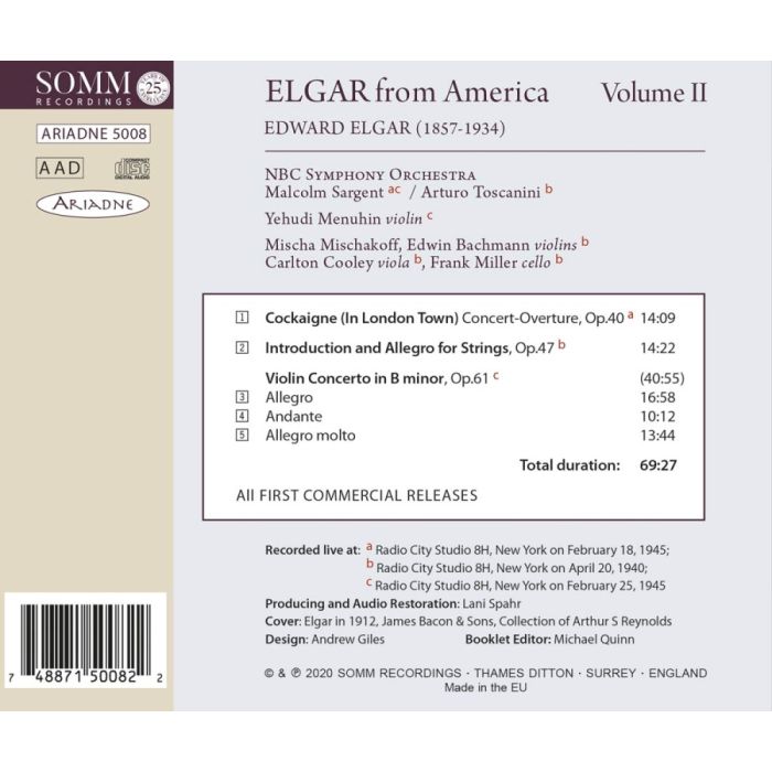 Elgar from America, Volume II - slide-1