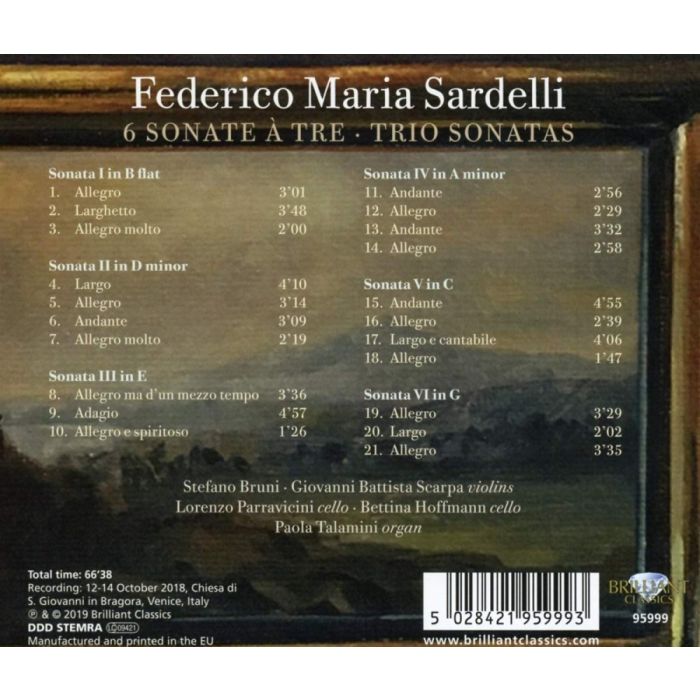 Sardelli: 6 Sonate a Tre - slide-1