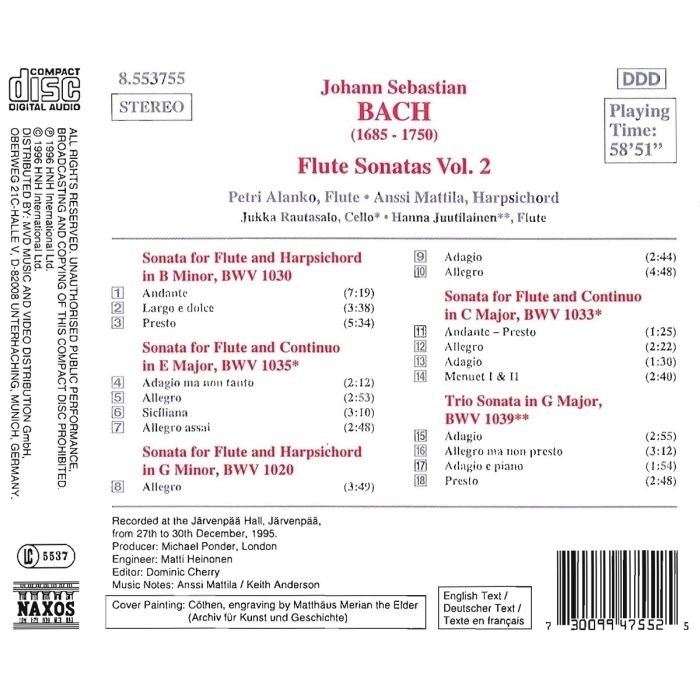 BACH: Flute Sonatas vol. 2 - slide-1