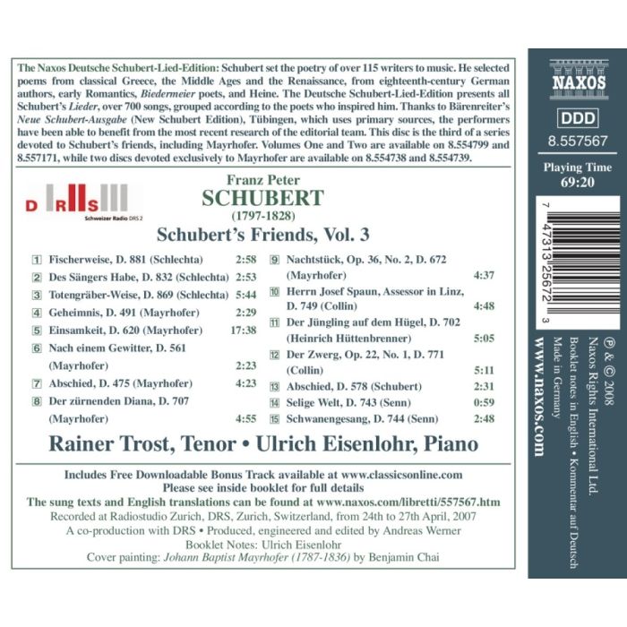 Schubert: Schubert\'s Friends Vol. 3 - slide-1