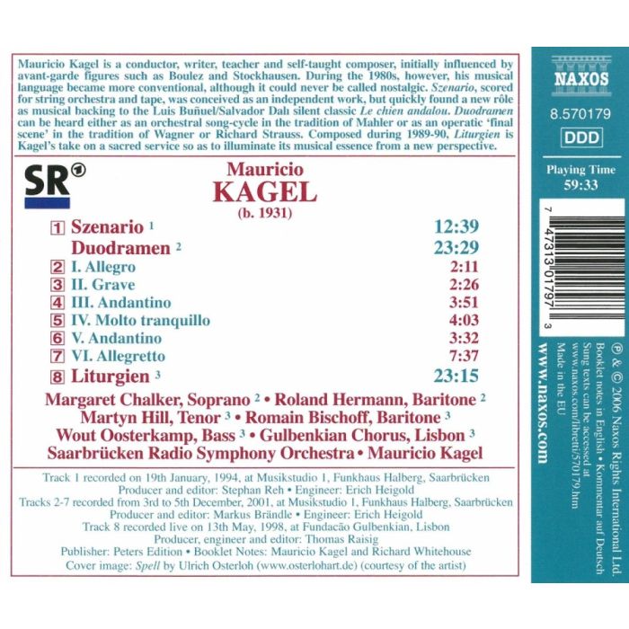 KAGEL: Duodramen, Szenario, Liturgien - slide-1