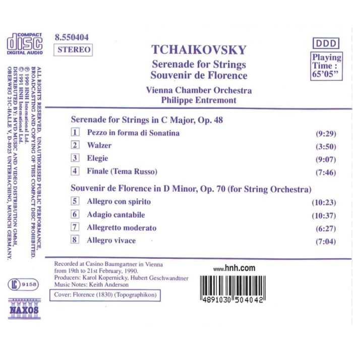 Tchaikovsky: Serenade for Strings, Souvenir de Florence - slide-1