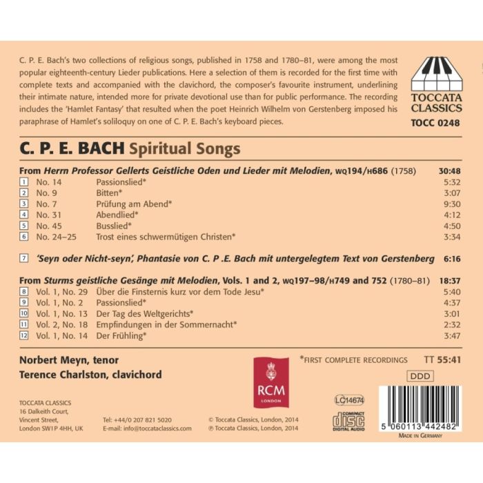 Bach, C.P.E.: Spiritual Songs - slide-1