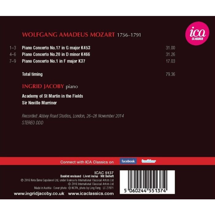 Mozart: Piano Concertos Nos. 1, 17 & 20 - slide-1