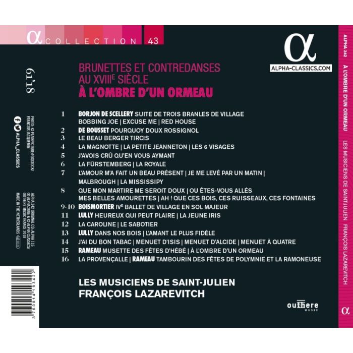 À l’ombre d’un ormeau, Brunettes et contredanses au XVIIIe siècle - slide-1