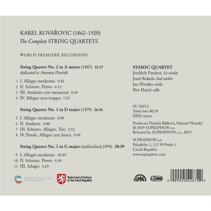 Kovařovic: The Complete String Quartets - slide-1