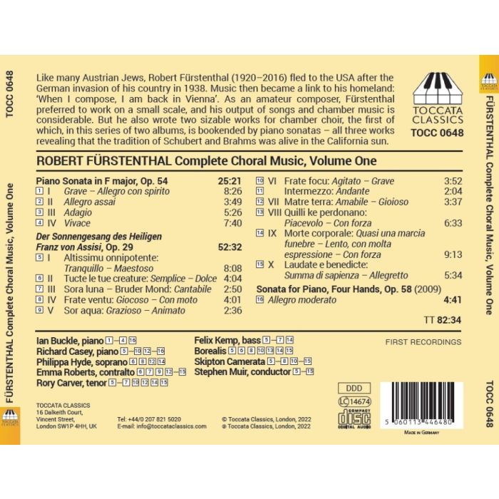 Fürstenthal: Complete Choral Music Vol. 1 - slide-1