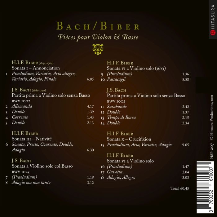 Bach / Biber: Pièces pour Violon & Basse - slide-1