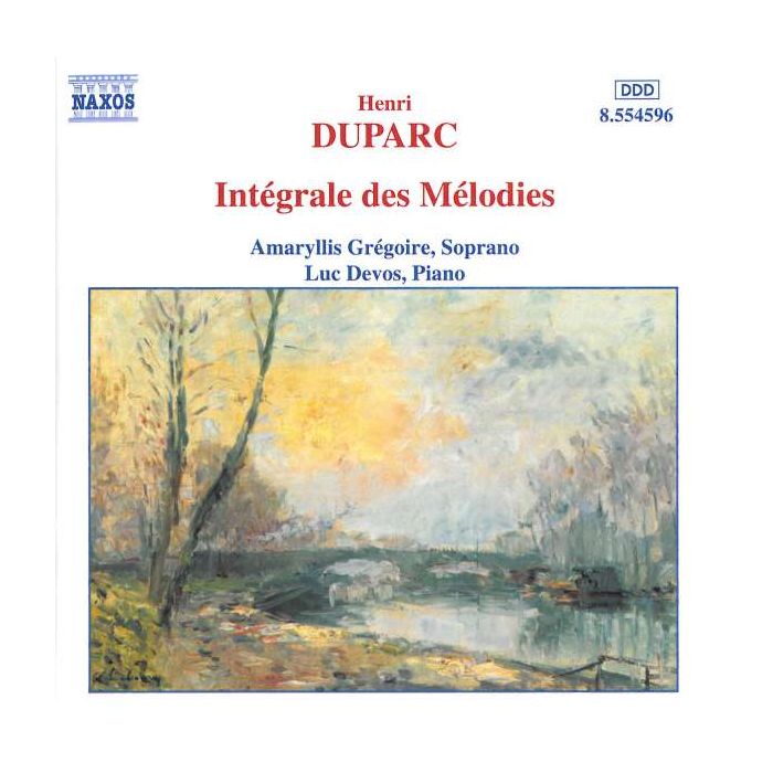 DUPARC: Integrale des melodies