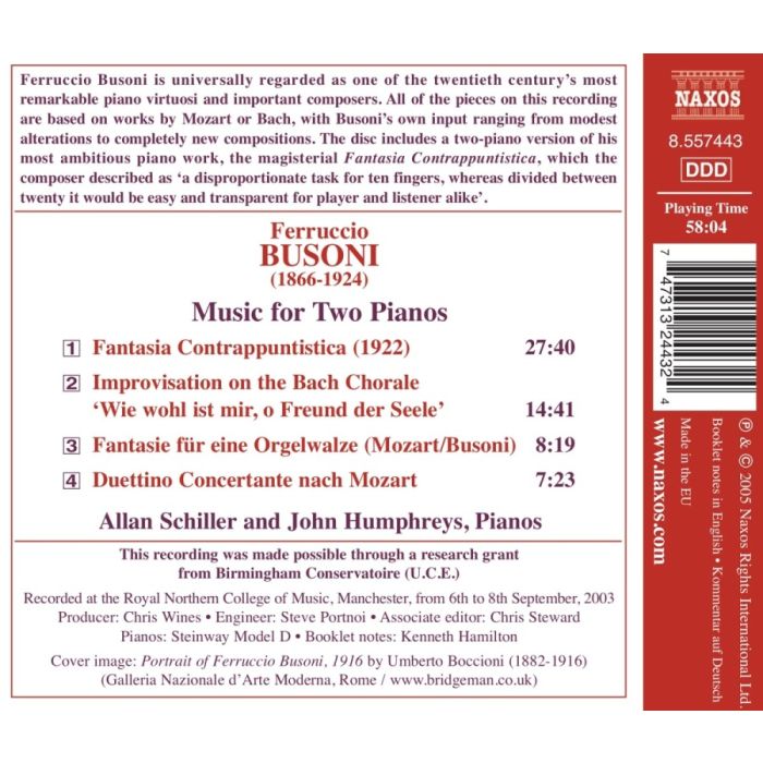 BUSONI: Music for 2 Pianos - slide-1