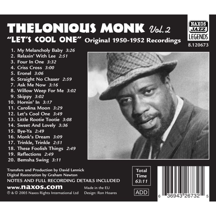 MONK Thelonius. - LET'S COOL ONE - slide-1