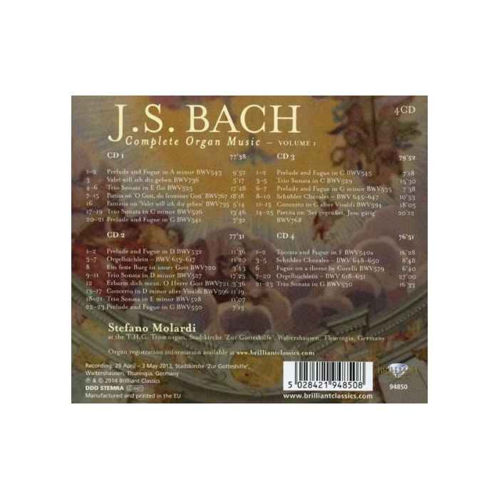 Bach: Complete Organ Music, Vol. 1 - slide-1