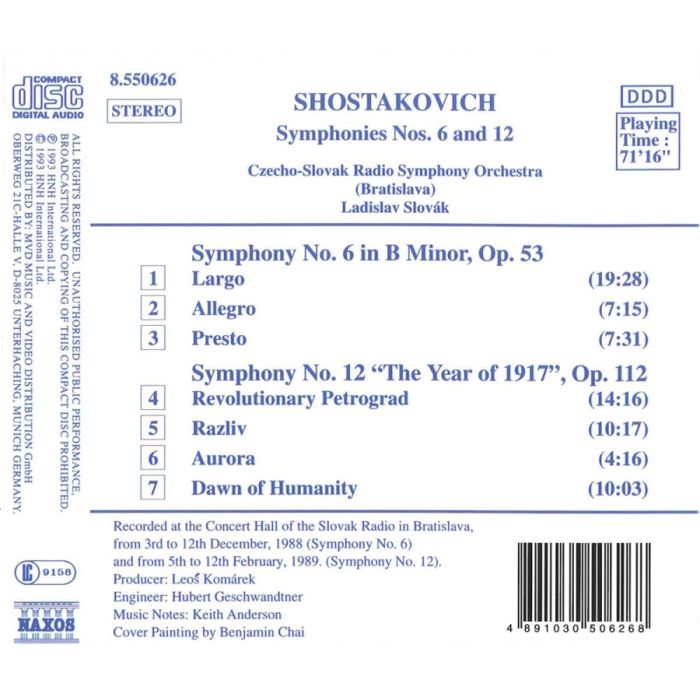 Shostakovich: Symphonies Nos. 6 and 12 - slide-1