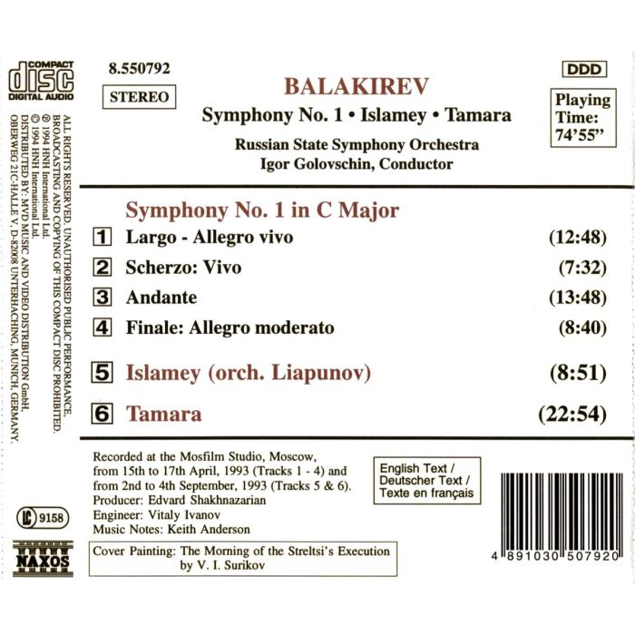 BALAKIREV: Symphony no. 1 - slide-1