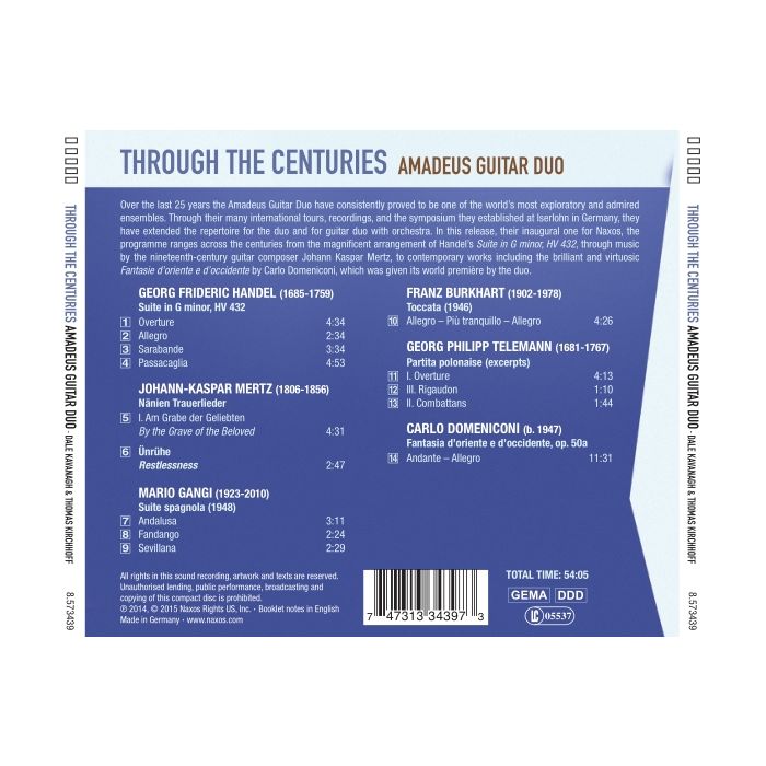 Through the Centuries: Handel, Mertz, Gangi, Burkhart, Telemann, Domeniconi, - slide-1