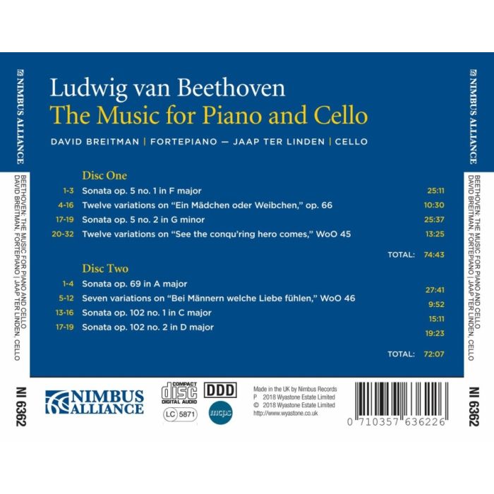 Beethoven: Music for Piano and Cello - slide-1