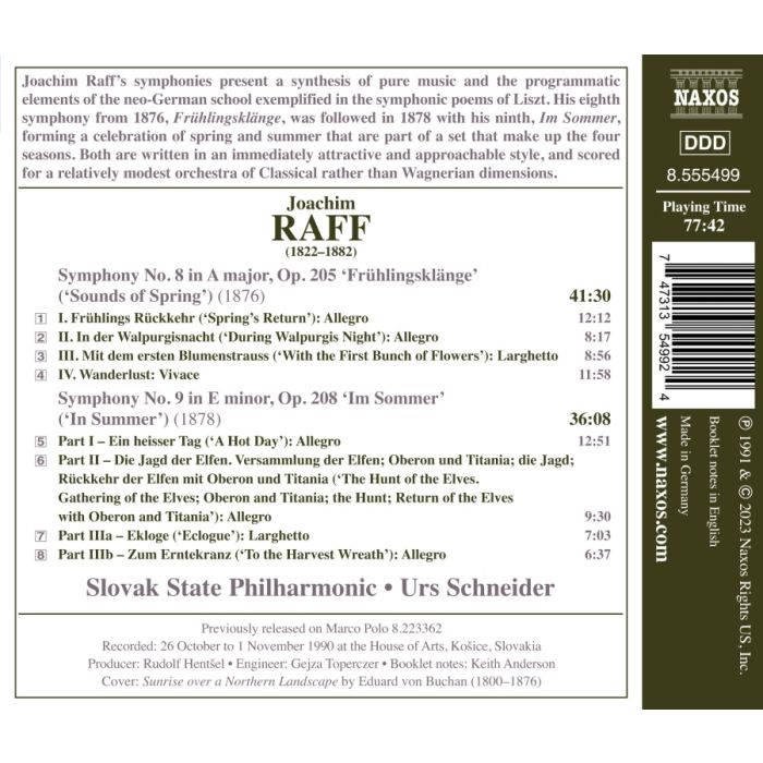 Raff: Symphonies Nos. 8 & 9 - slide-1
