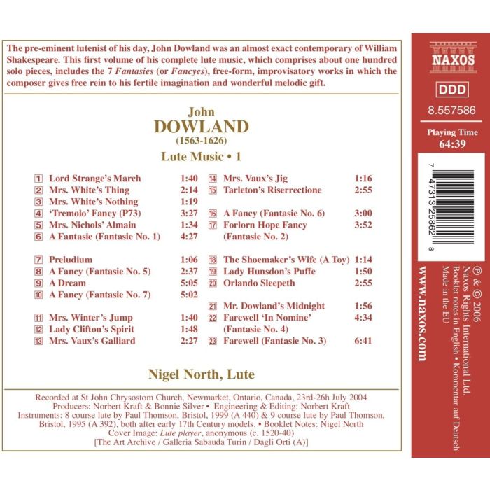 DOWLAND: Lute music vol. 1 - slide-1