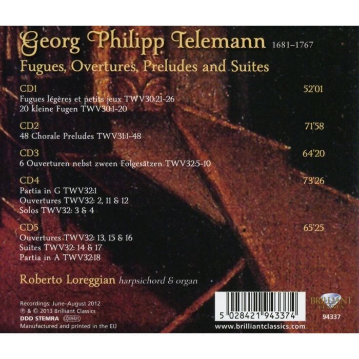 Telemann: Fugues, Overtures, Preludes and Suites, TWV30-32 - slide-1