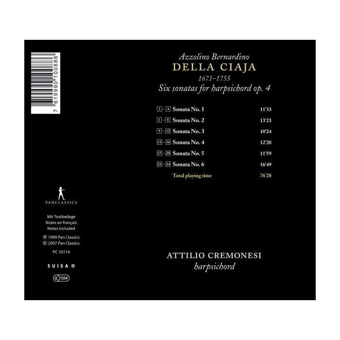 Azzolino Bernardino della Ciaja - Sechs Sonaten für Cembalo Op. 4 - slide-1
