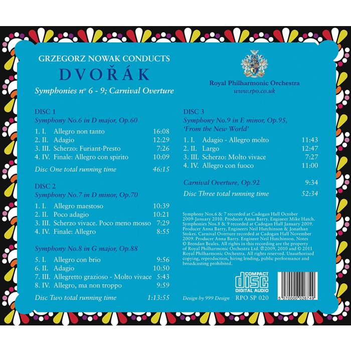 Dvorak: Symphonies Nos. 6-9, Carnival Overture - slide-1