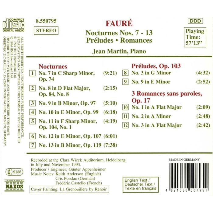 FAURE: Nocturnes vol. 2 - slide-1