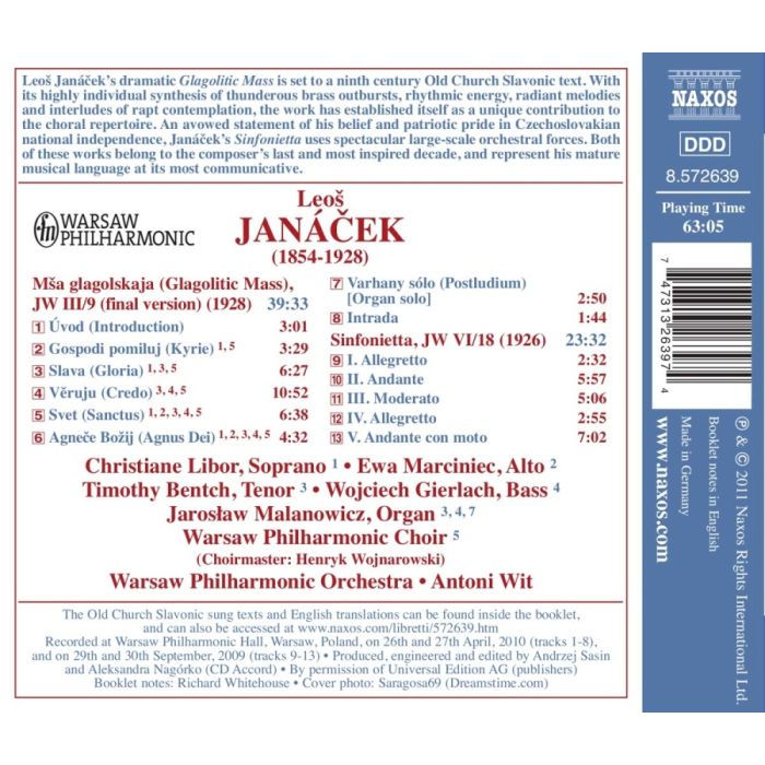 Janacek: Glagolitic Mass, Sinfonietta - slide-1