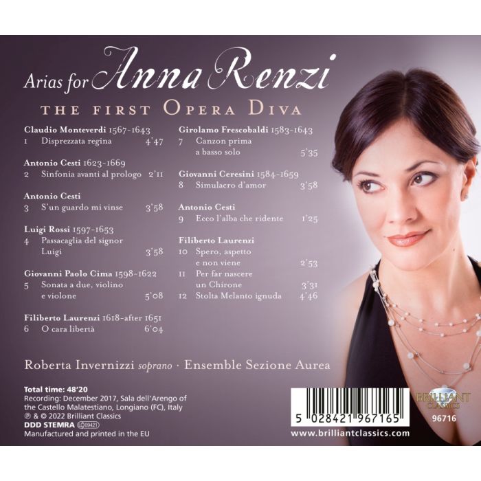 Arias for Anna Renzi, the First Opera Diva - slide-1