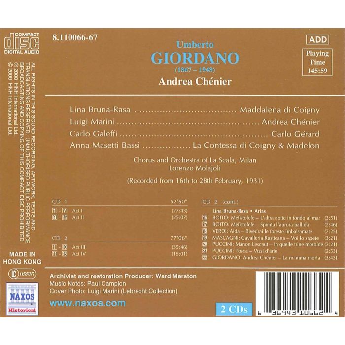 GIORDANO: Andrea Chnier - slide-1