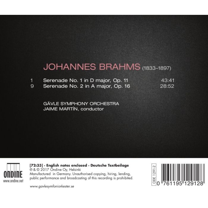 Brahms: Serenades Nos. 1 & 2 - slide-1