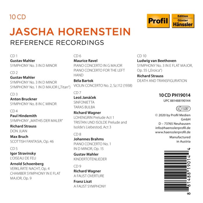Jascha Horenstein - Reference Recordings - slide-1