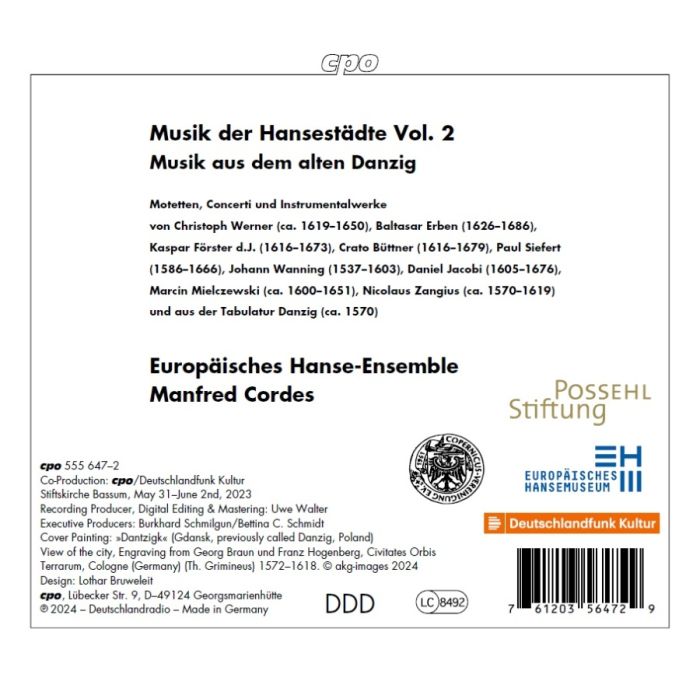 Music of Hanseatic Cities Vol. 2 - Music from old Gdańsk - slide-1