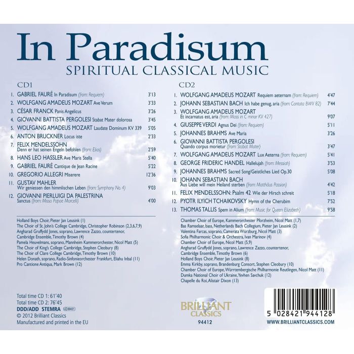 In Paradisum: Spiritual Classical Melodies - slide-1